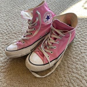 baby pink high top converse